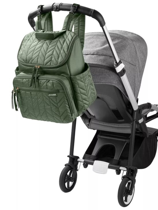 Skip Hop Diaper Bag Backpack Bundle Forma Multi-Function Travel Dark Sage NEW main image 4